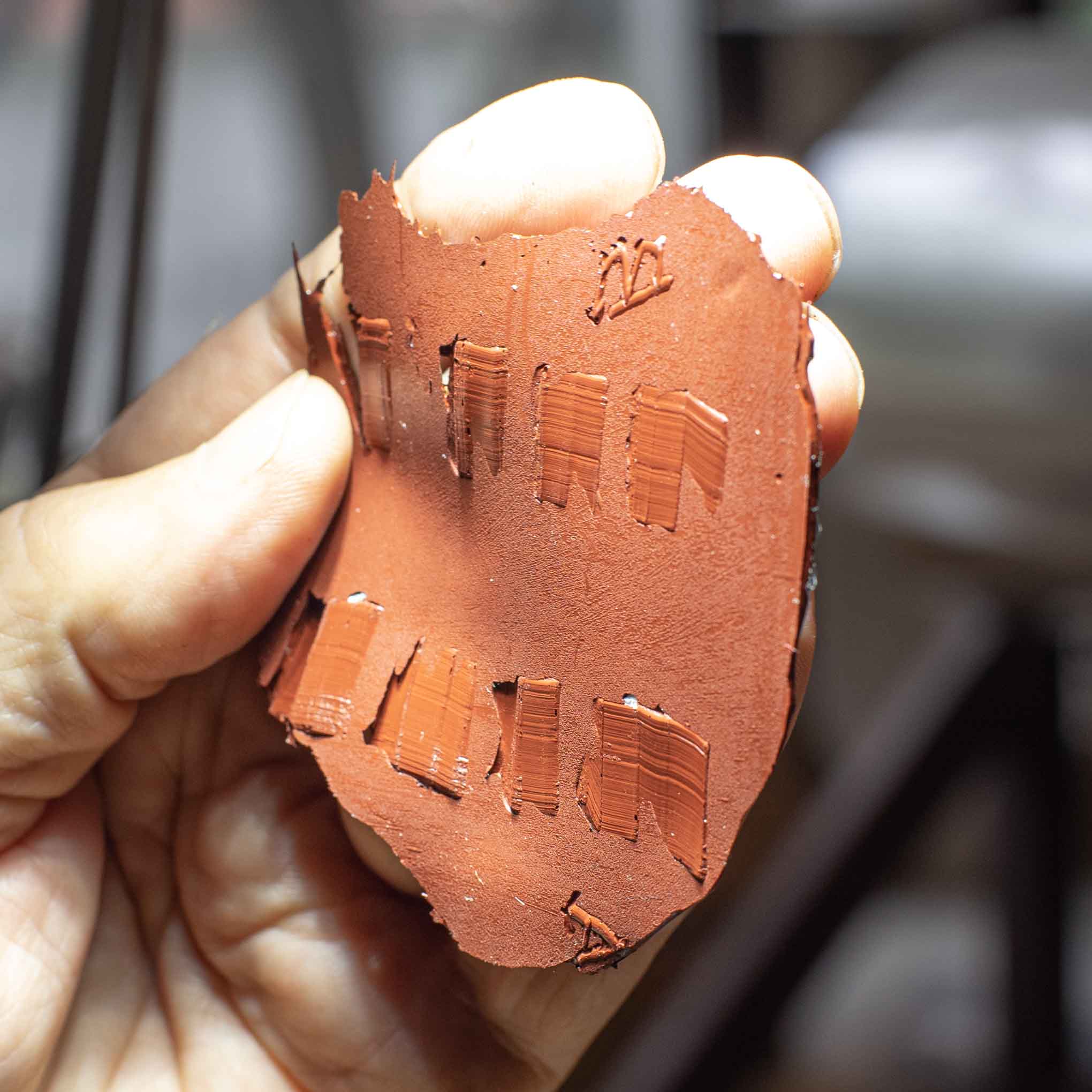 mikrosil brown casting of toolmark
